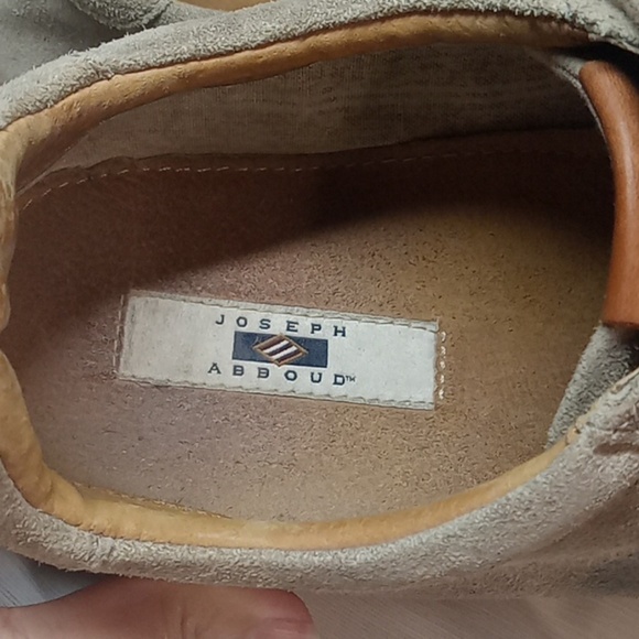 Joseph Abboud men's tan leather sneaker size 9 - Picture 5 of 8